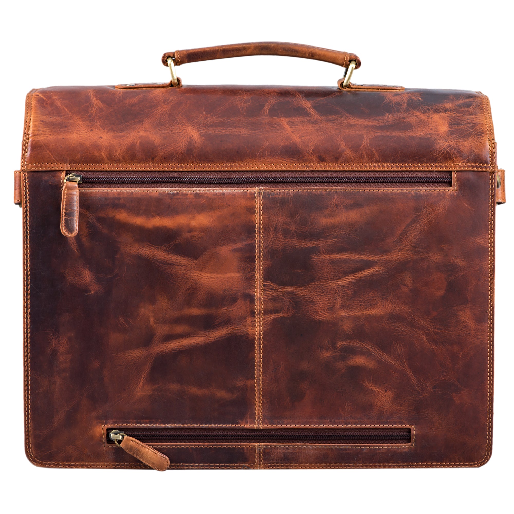 Vintage Ledertasche zum Umhängen braun