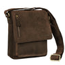"Finn" Pequeña Bandolera De Cuero Hombre Vintage 8 4 Pulgada