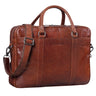 Ledertasche 15,6 Zoll Laptoptasche Büro Arbeit braun