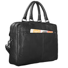 Bürotasche Kansas Leder schwarz