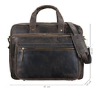 Lehrertasche Leder groß dunkelbraun