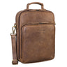 "Can" Bolso De Cuero Hombre Grande Vintage Cruzado 13 3 Pulgadas