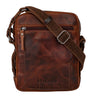 „Nash“ Bolsa De Cuero Para Hombre Vintage Pequeña Messenger Bag