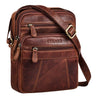 "Omar" Pequeño Bolso Hombre Piel Messenger Bag para Tablet de 8,4 Pulgadas