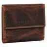 "Monew" Cartera Hombre Pequeña Cuero Vintage con Protección RFID