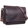 Segunda opción "Alex" Bolso de mensajero de piel vintage