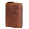 "Giannis" Billetera Mini Hombre Cuero RFID Vertical Vintage