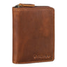 "Giannis" Billetera Mini Hombre Cuero RFID Vertical Vintage