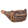 Bolso riñonera bandolera de piel estilo retro