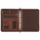 Leder Organizer Mappe cognac