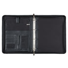 Leder Organizer Mappe schwarz