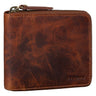 "Amy" Cartera Mujer Cuero Con Protección RFID Y NFC Vintage Look
