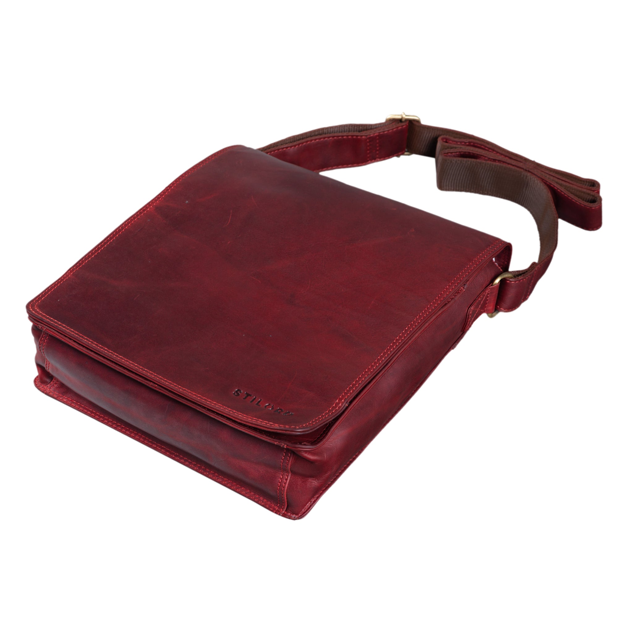 kleine ledertasche umhängetasche rot