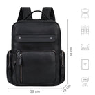 schwarzer Rucksack Damen Leder