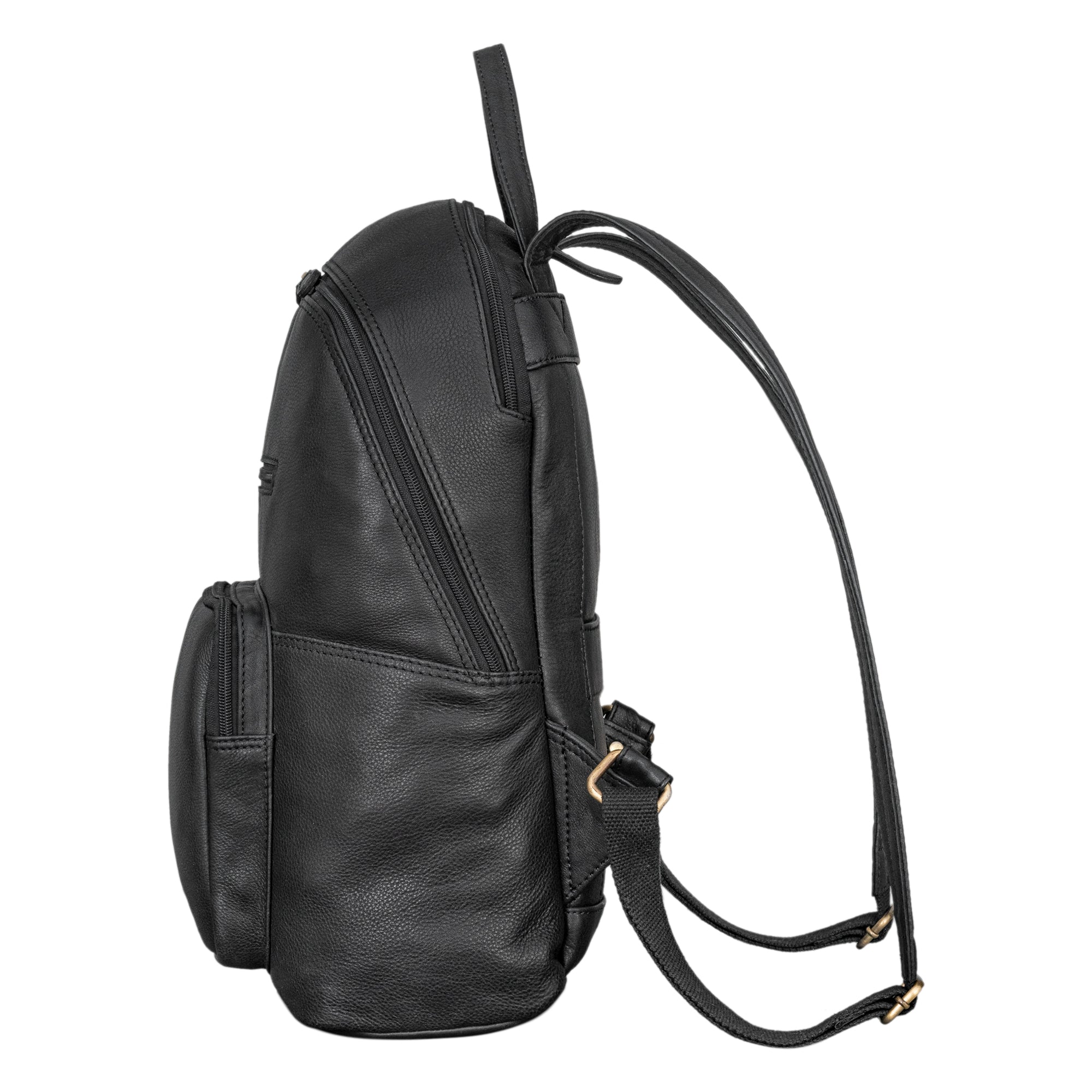 Lederrucksack schwarz Vintage