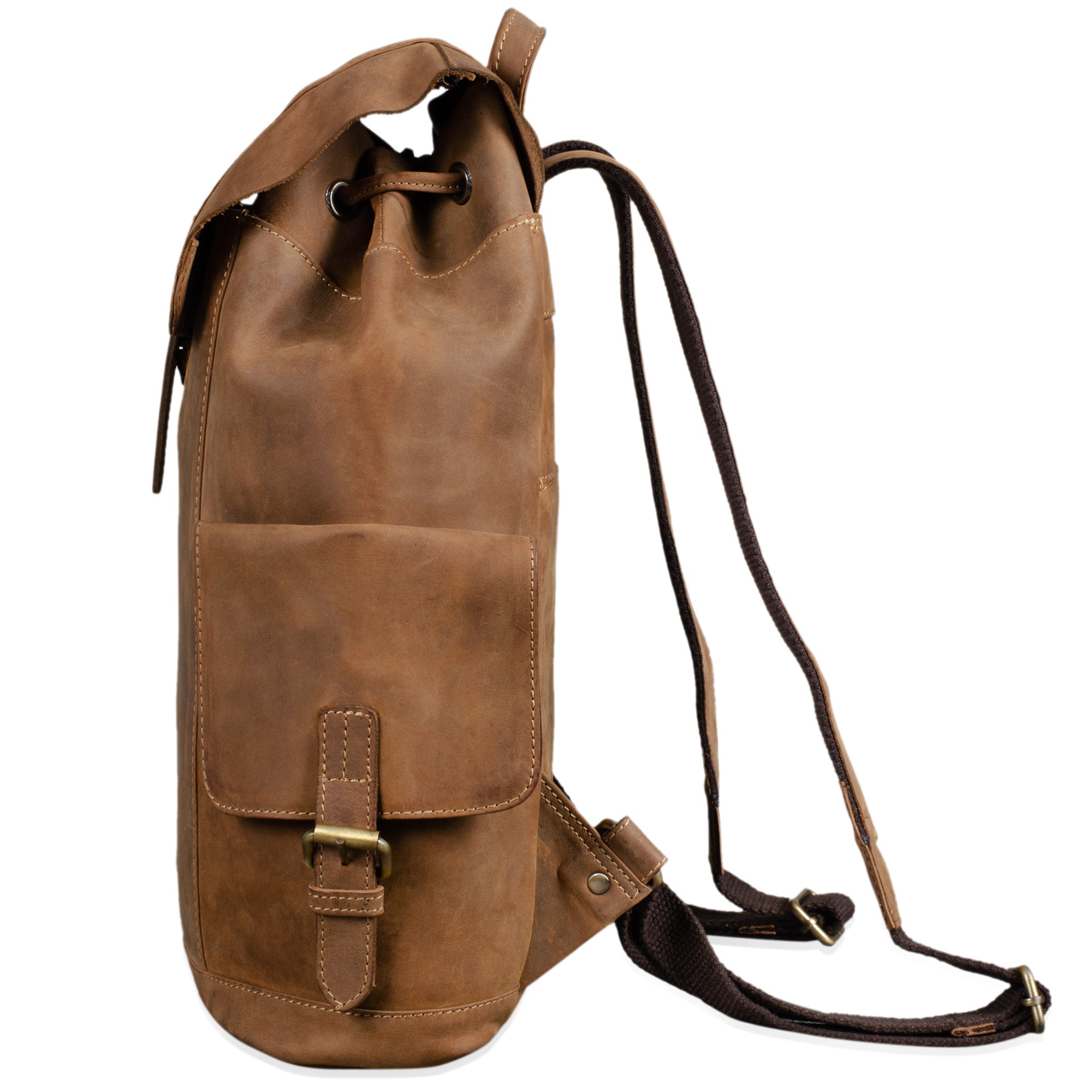 Leder Rucksack groß elegant