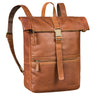 "Cairo" Mochila Roll Top Cuero hombres y mujeres