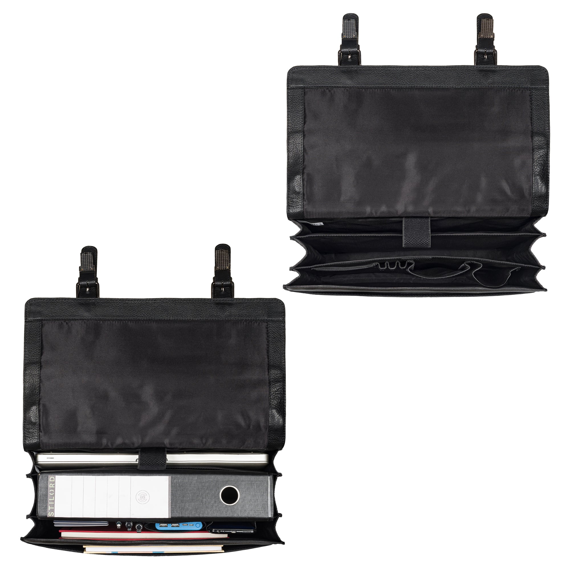 Schicke Ledertasche mit Laptopfach