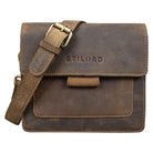 Kleine Ausgehtasche Damen Leder braun