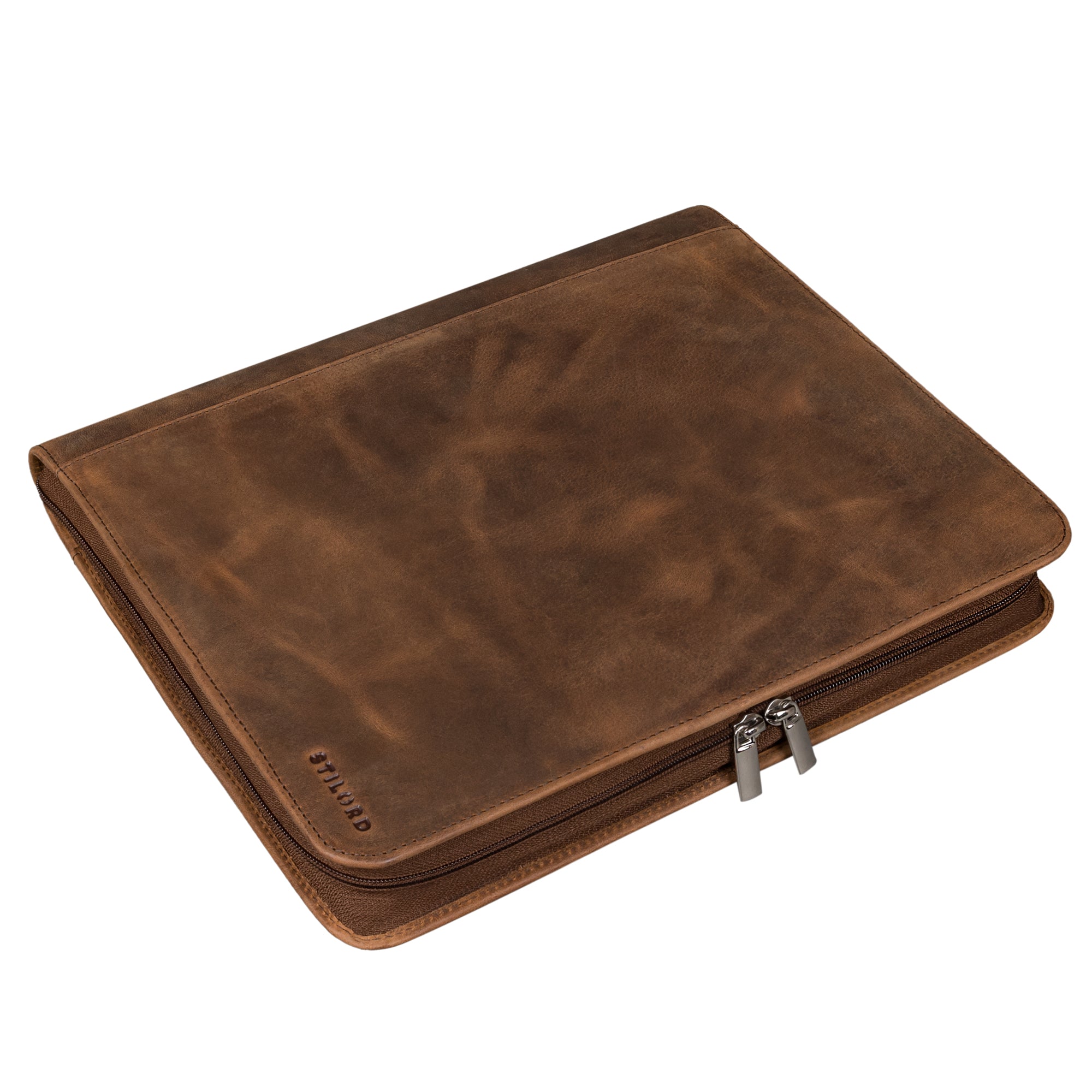 Leder Schreibmappe braun