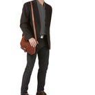 Leder Schultertasche Frauen Vintage