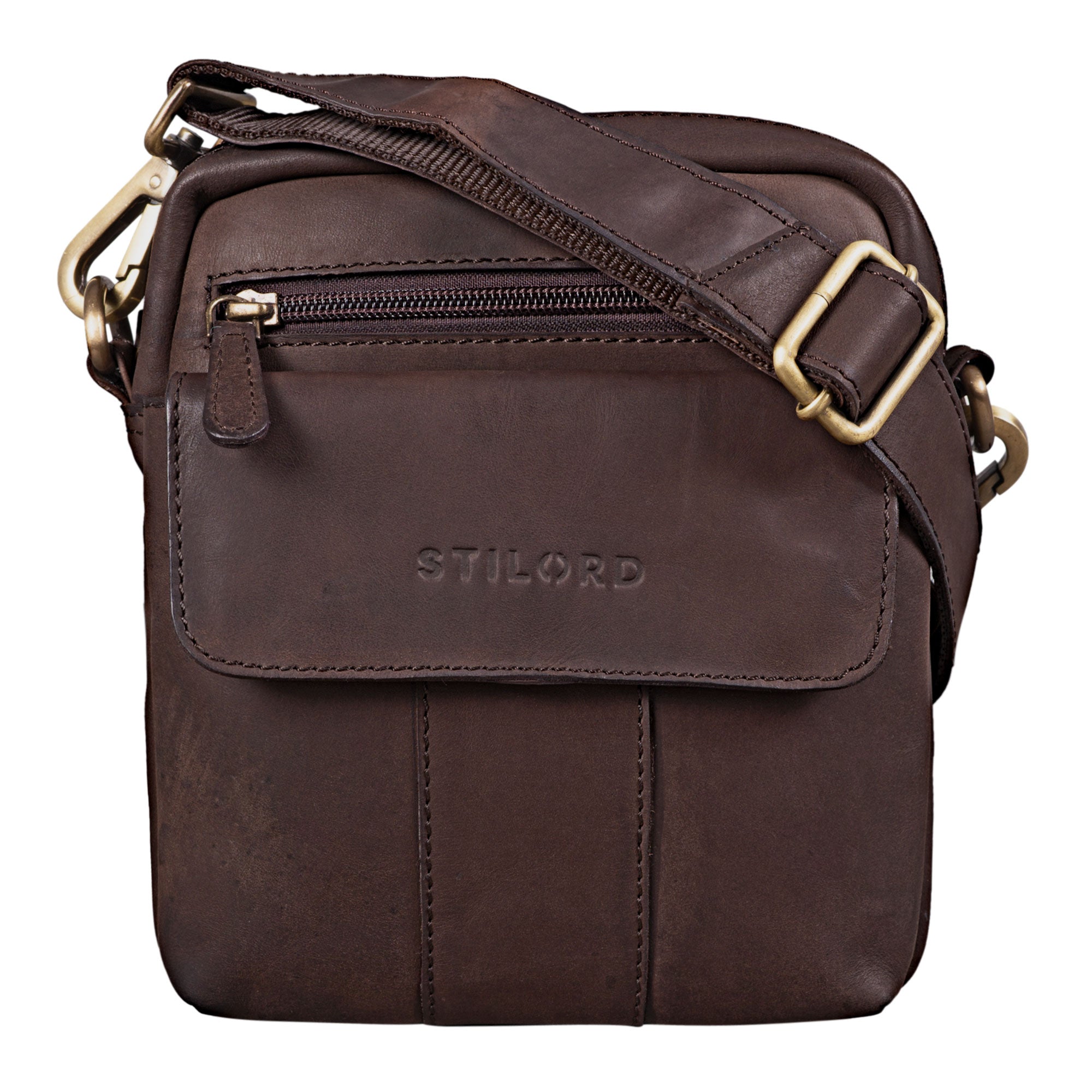 Schultertasche für Männer Echt-Leder