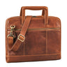 “Tristan” Bolsa De Cuero Para Hombre 14" Maletín De Laptop
