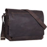 "Jan" Bolsa De Cuero Para Laptop 15,6" Para Hombre Y Mujer De Hombro