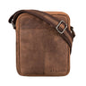 "Jude" Pequeña Bolsa de Cuero para Hombre Vintage Messenger Bandolera