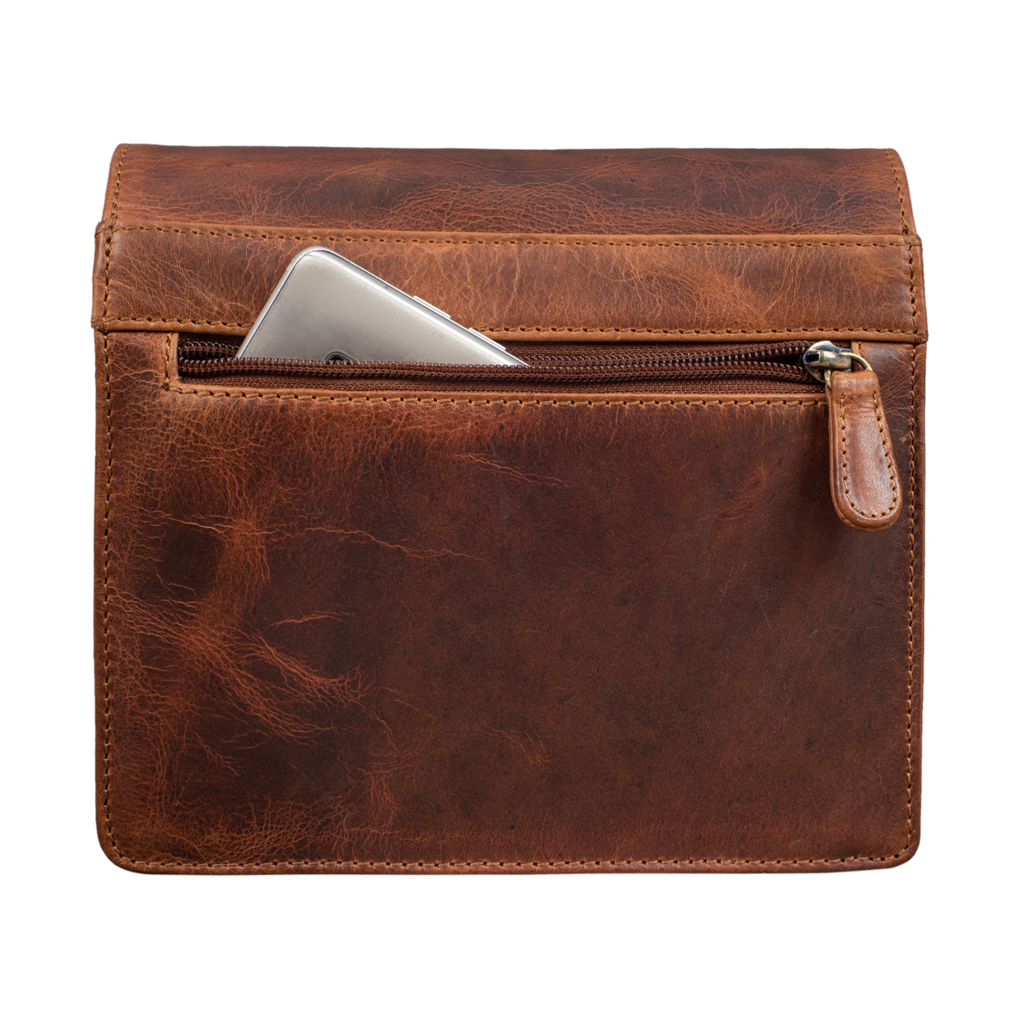 Damentasche Leder Handtasche braun