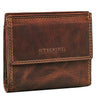 "Monew" Cartera Hombre Pequeña Cuero Vintage con Protección RFID
