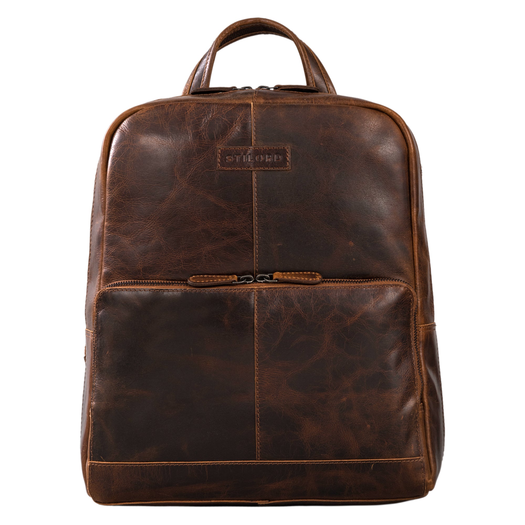 Echtleder Rucksack Studenten Damen braun