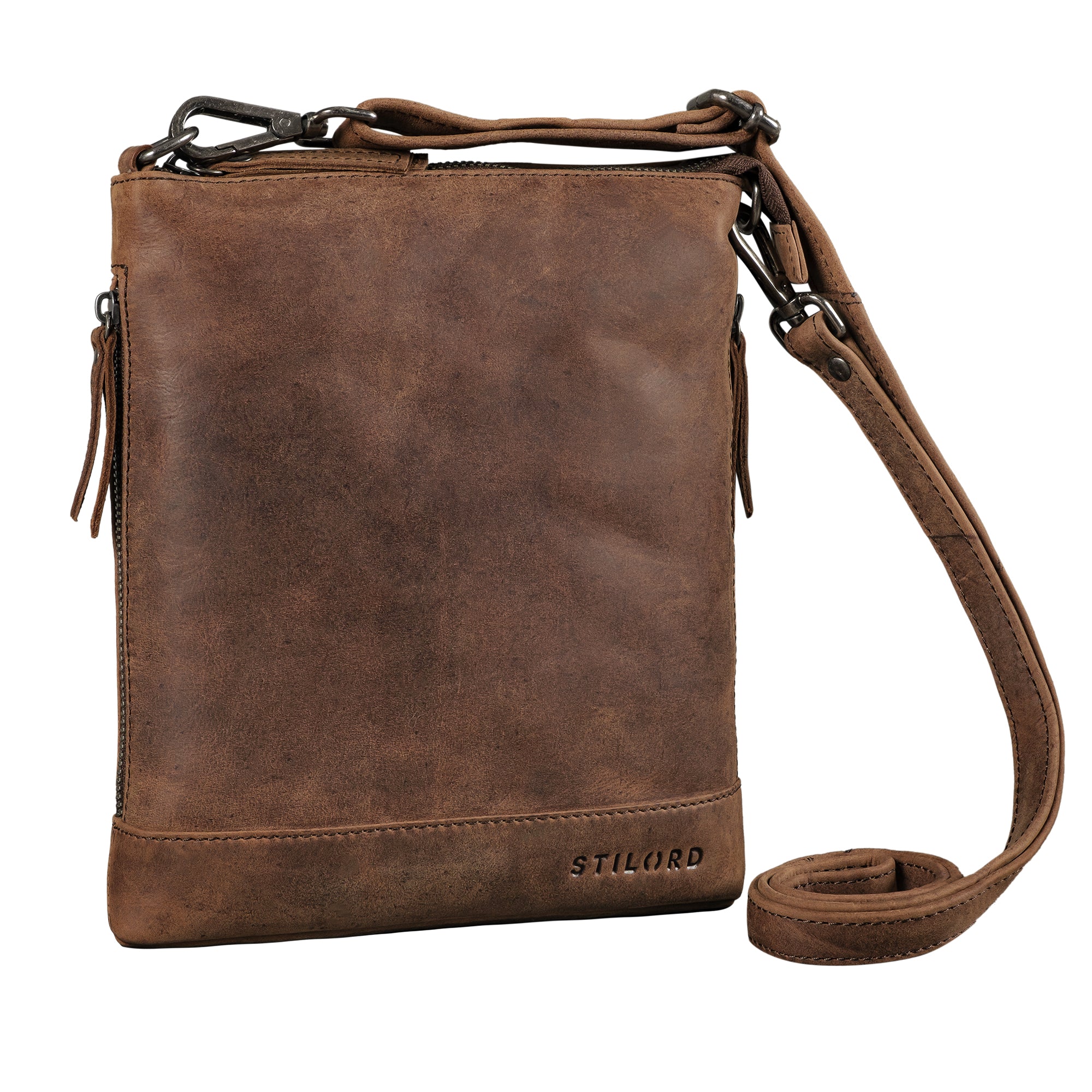 Leder Umhängetasche Damen braun