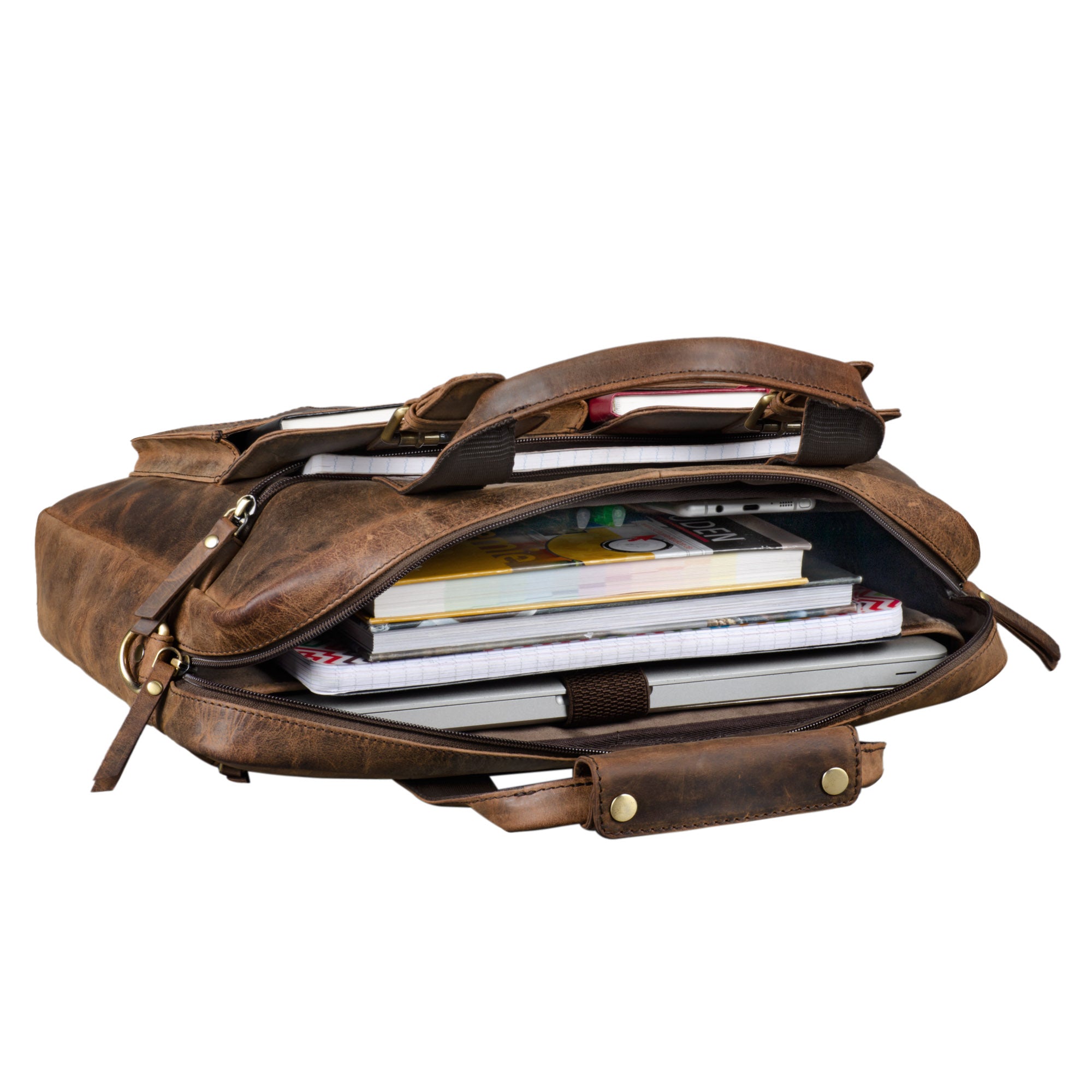 Schultertasche Aktentasche Leder Business Bag