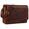 "Jan" Bolsa De Cuero Para Laptop 15,6" Para Hombre Y Mujer De Hombro