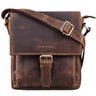 "Nevio" Bolso De Cuero Hombre Pequeño Bandolera Elegante Vintage