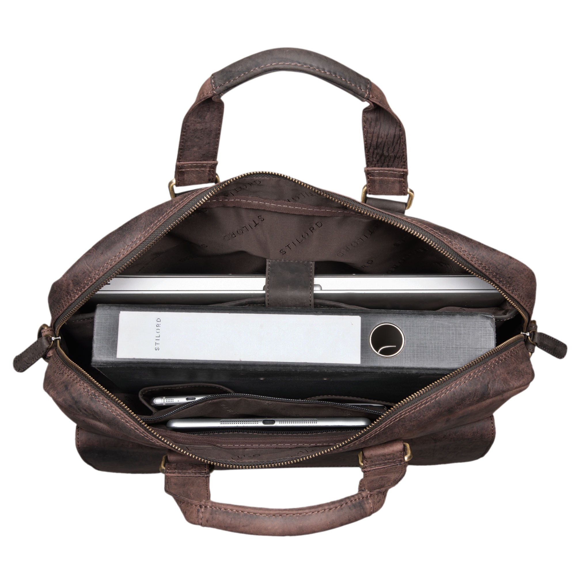 Echtleder Laptoptasche 15.6 Zoll Vintage