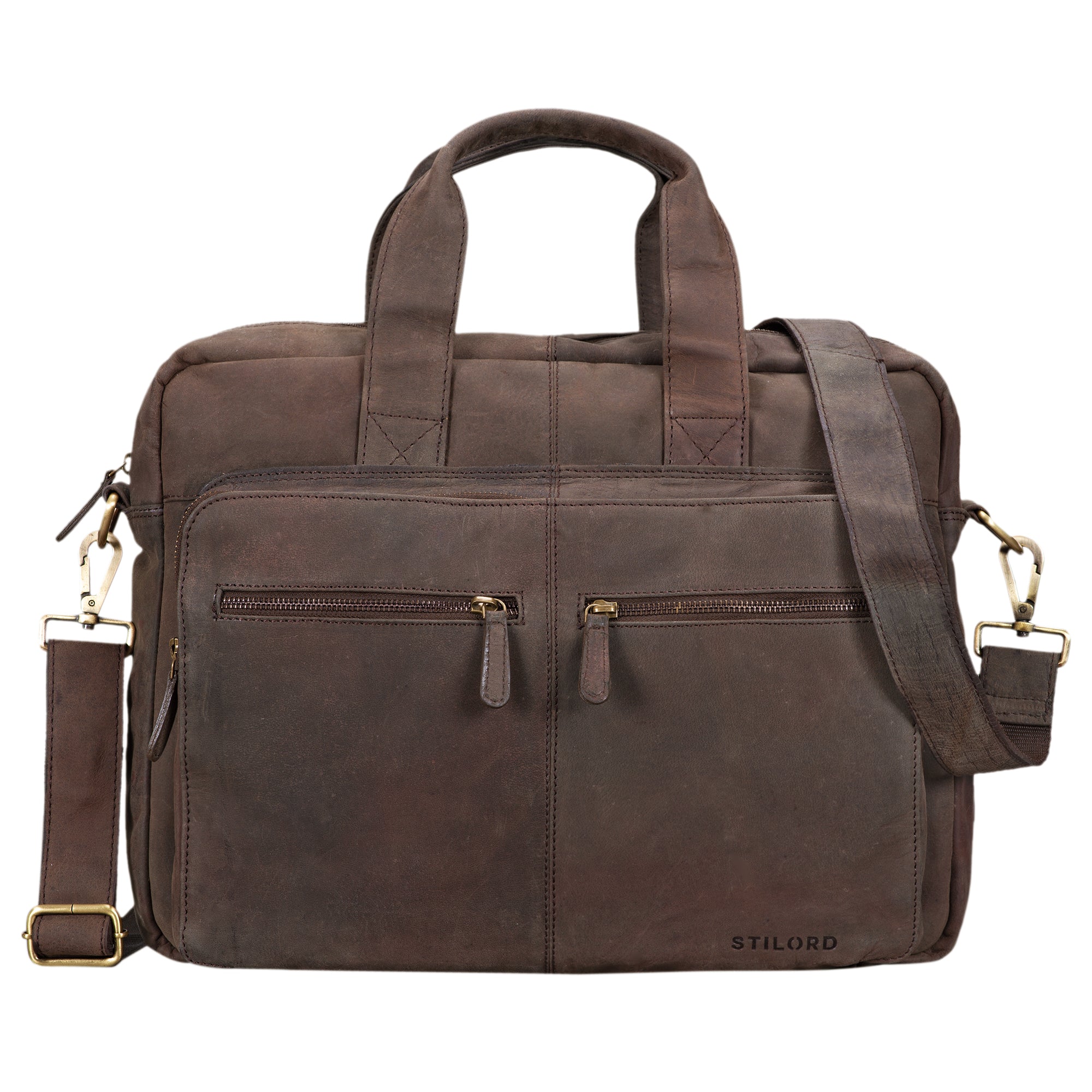 Herren Umhängetasche Leder Laptoptasche