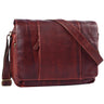 "Erik" Bolso Vintage De Cuero Marrón Para Laptop 15 6 Pulgadas
