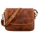 Klassische Abendtasche Frauen Leder braun