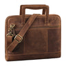 “Tristan” Bolsa De Cuero Para Hombre 14" Maletín De Laptop