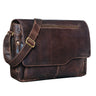 "Marvin" Bolsa De Cuero De Hombro Diseño Vintage Moderno