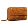 “Thea” Monedero Mujer De Cuero RFID Vintage Grande Cartera Mujer