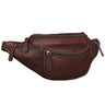 "Eliah" Riñonera o bolsa de cuero vintage