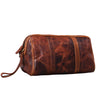 "Charles" Neceser Grande de Cuero Vintage para Hombres y Mujeres