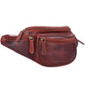 "Eliah" Riñonera o bolsa de cuero vintage