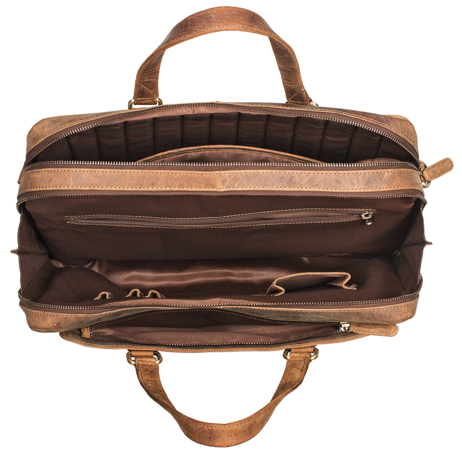 Elegante Businesstasche Leder braun