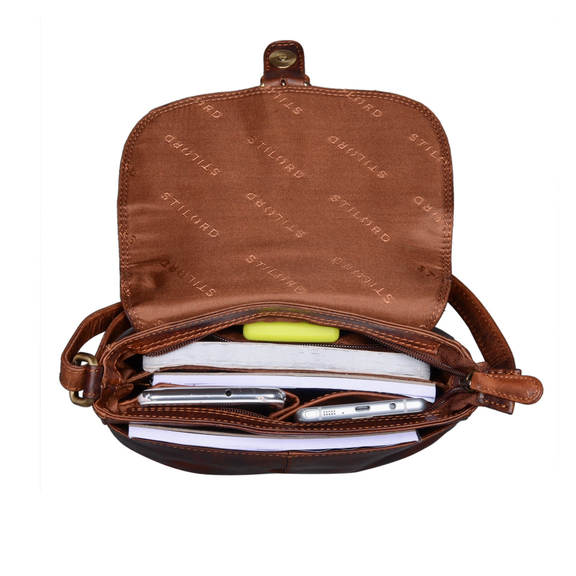 Schultertasche Elegant Braun Damen 