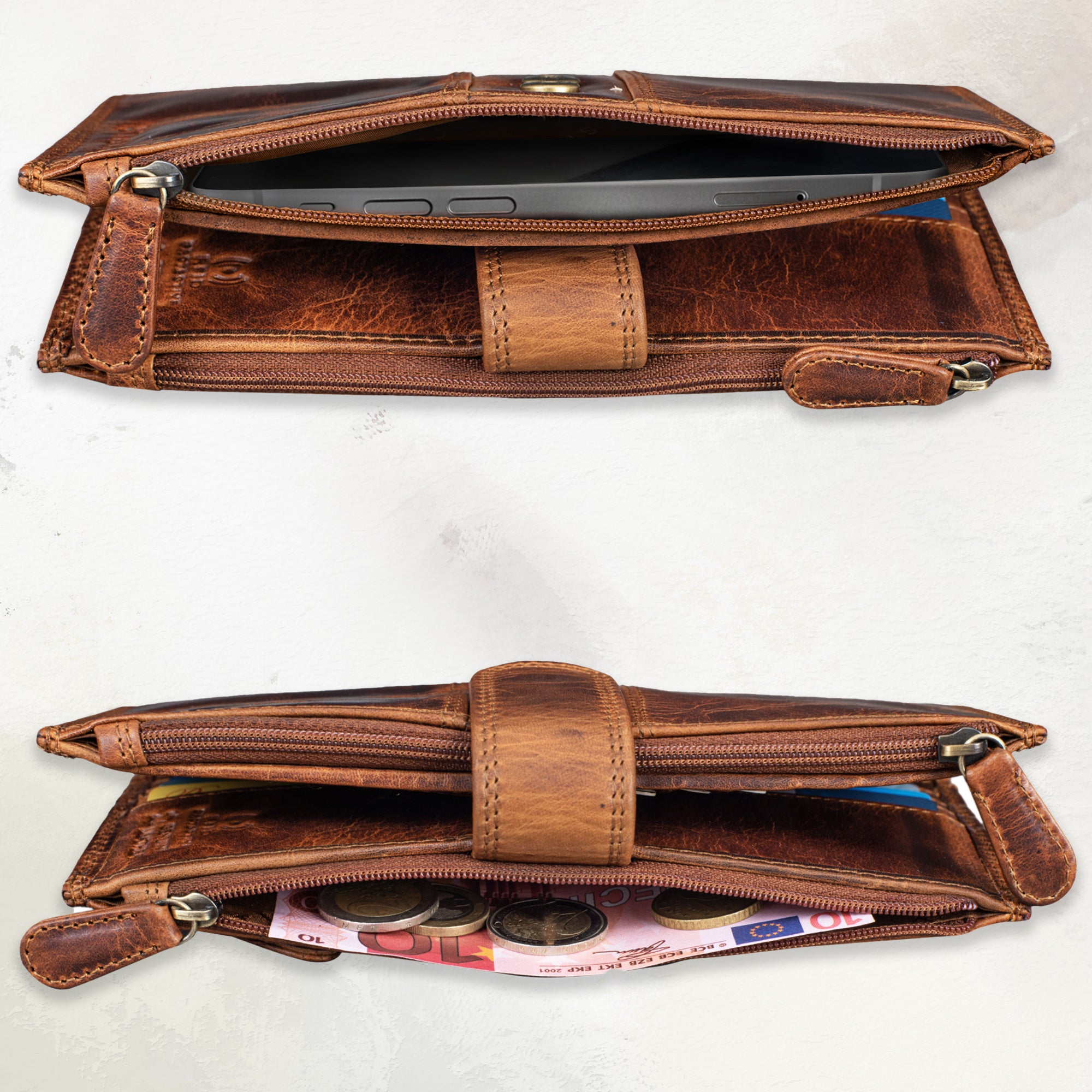 RFID Geldtasche Leder