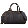 Vintage Leder Weekender dunkelbraun